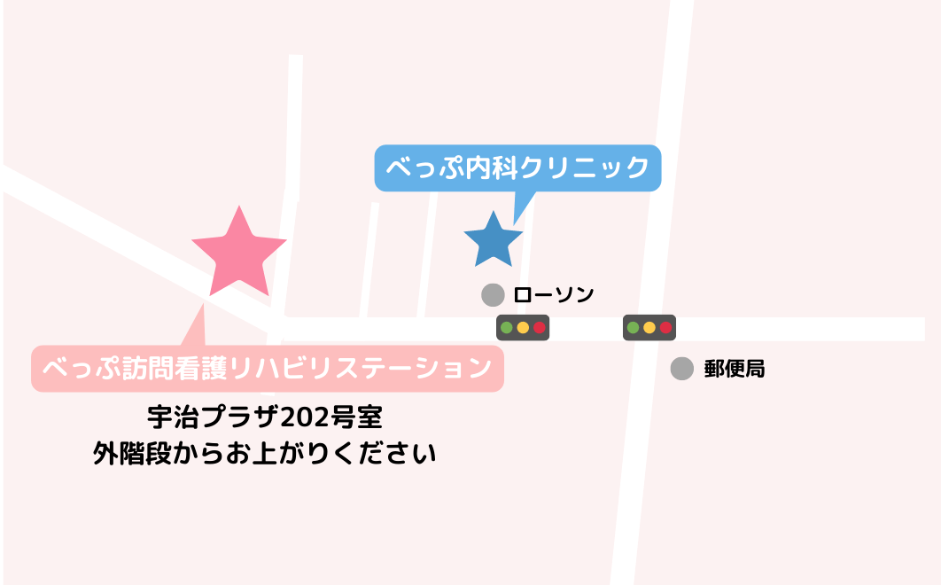 べっぷ訪問看護リハビリステーションの地図