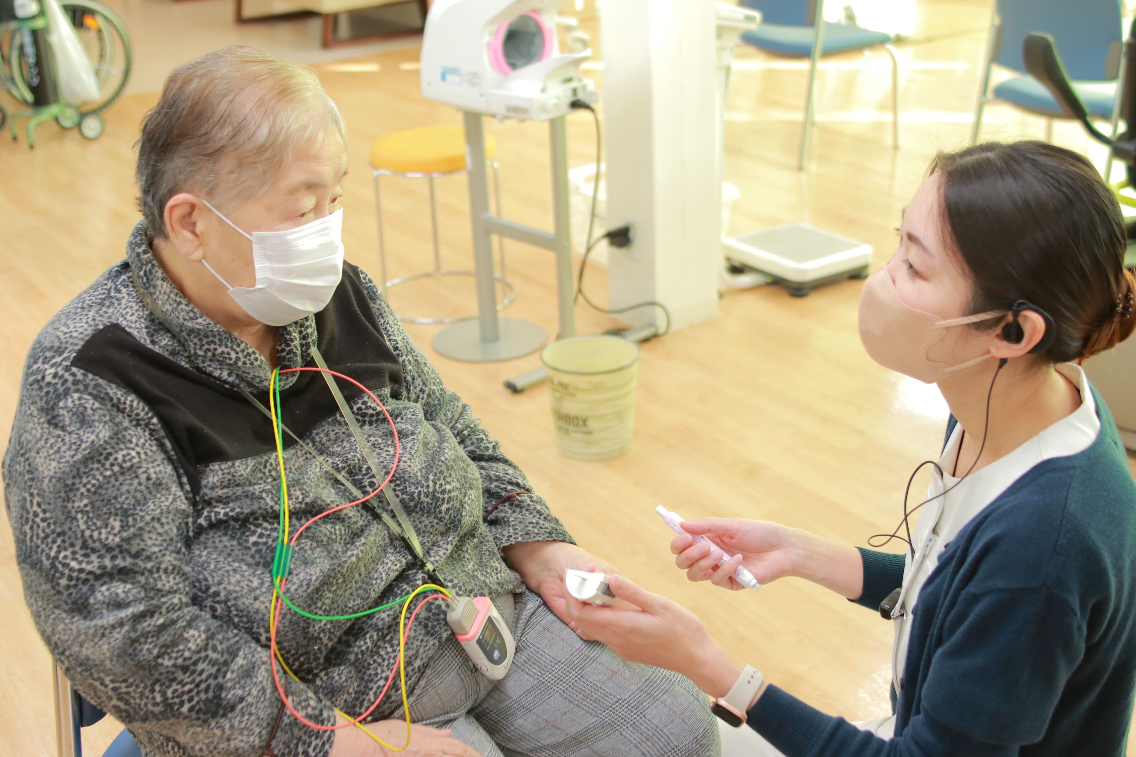 心不全患者さんのケアの様子